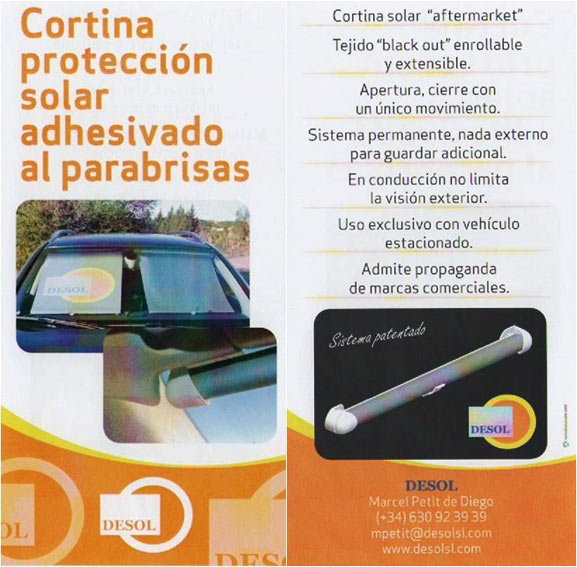 Cortina solar para automoción 