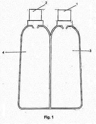 dos envases pegados soldados