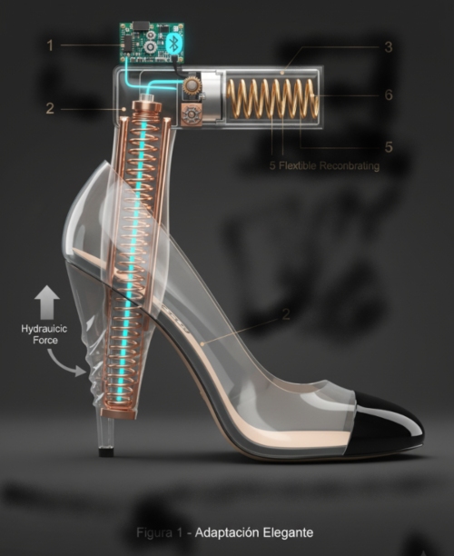 tacon y zapato sobreepuestos
