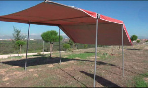 Toldo plegable portátil
