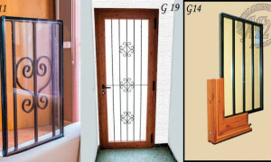 AF2. Vidrio cámara con reja de hierro incorporada