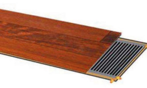 Calefacción eléctrica radiante para parquet flotante o techo modular