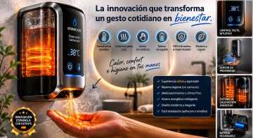 Junio 2026 - Un inventor español crea el primer dispensador inteligente calefactado que transforma la higiene cotidiana en una experiencia de bienestar