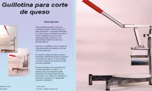 Guillotina para corte de quesos