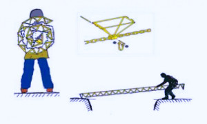 Viga modular articulada de geometría y longitud variables