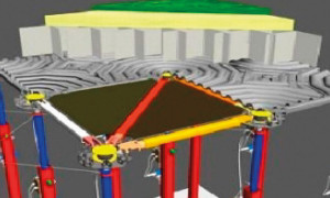 Estructura móvil para adaptación de superficies