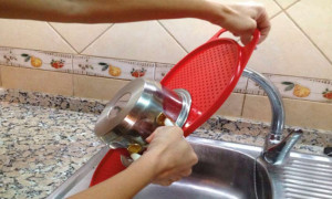 Colador plano