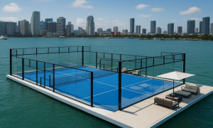 Miami hace Historia con la primera Cancha de pádel flotante del mundo