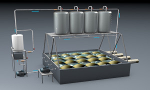 Máquina electromecánica para la transformación de piel animal en cuero 
