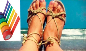 Sandalias con tiras intercambiables
