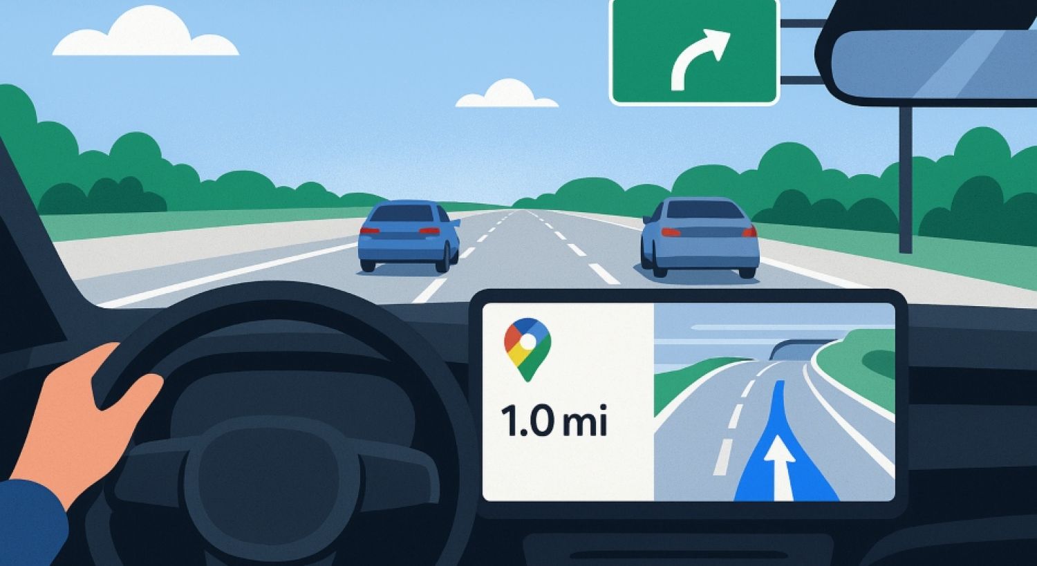 Google Maps da un salto hacia la conducción asistida: indica el carril