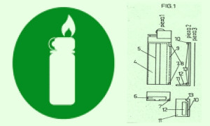 Encendedor portalibrillos de papel de fumar