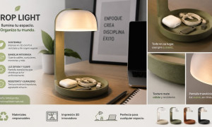 Drop Light: la lámpara sostenible que transforma el espacio de trabajo moderno