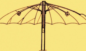 Radio sombrilla solar