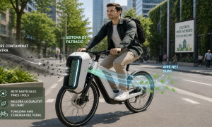 Una bicicleta que purifica l’aire mentre circula