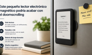 Este pequeño lector electrónico magnético podría acabar con el doomscrolling