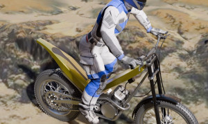 Equipo de sillín escamotable para motos de trial 