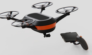 Dron que controla la temperatura de las plantas