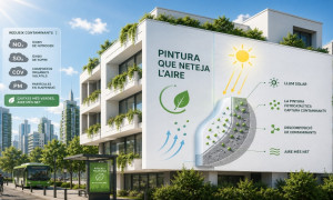 Una pintura que neteja l’aire contaminat