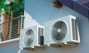 Módulo embellecedor y protector de la unidad exterior de aparatos de aire acondicionado