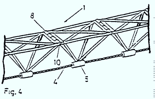 viga modular articulada de geometria y longitud variables